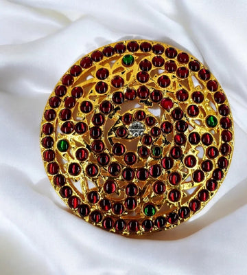 Elite Trading Bharatanatyam Kemp Juda Pin/Rakodi – Traditional Hair Accessory for Classical Dance - Distacart
