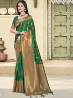 Thumbnail for Astita Silk Green Saree