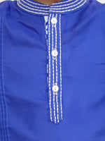 Thumbnail for Lil Drama Shor-Gul Blue Kurta Pyjama Set For Boys