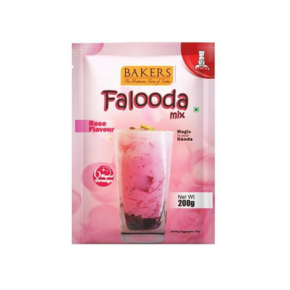BAKERS Chocolate, Rose And Strawberry Flavour Falooda Mix Powder - Dista