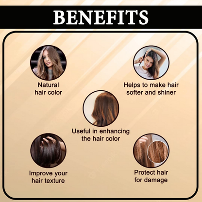 VedicAyurveda Henna Hair Color Naturally Brown - Dista