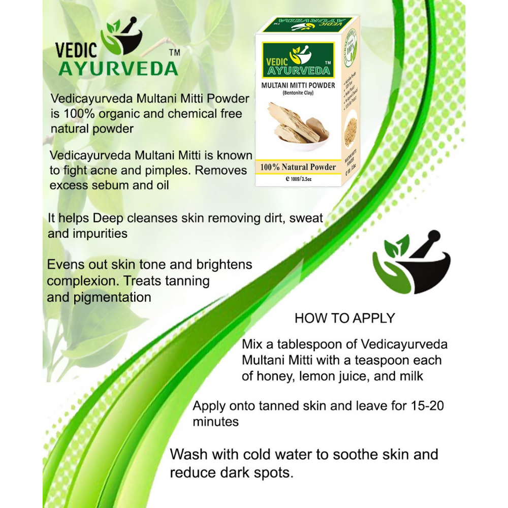 VedicAyurveda Multani Mitti Powder and Mulethi Powder - Dista