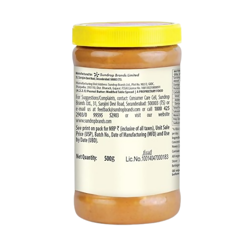 Sundrop High Protein Creamy Peanut Butter With Honey - Dista