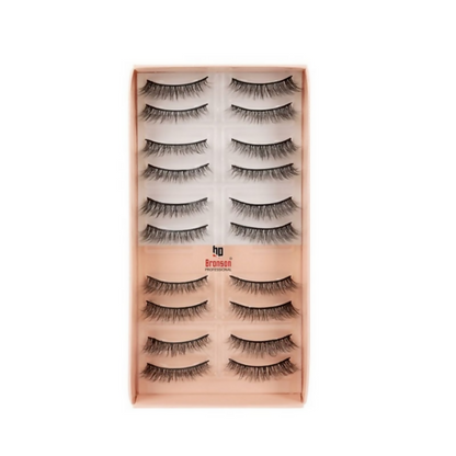 Bronson Professional Eyelash Set 3d False Long And Natural Eye Makeup - L04 - Dista