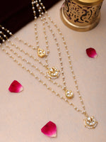 Thumbnail for Ruby Raang Gold Kundan Layered Necklace