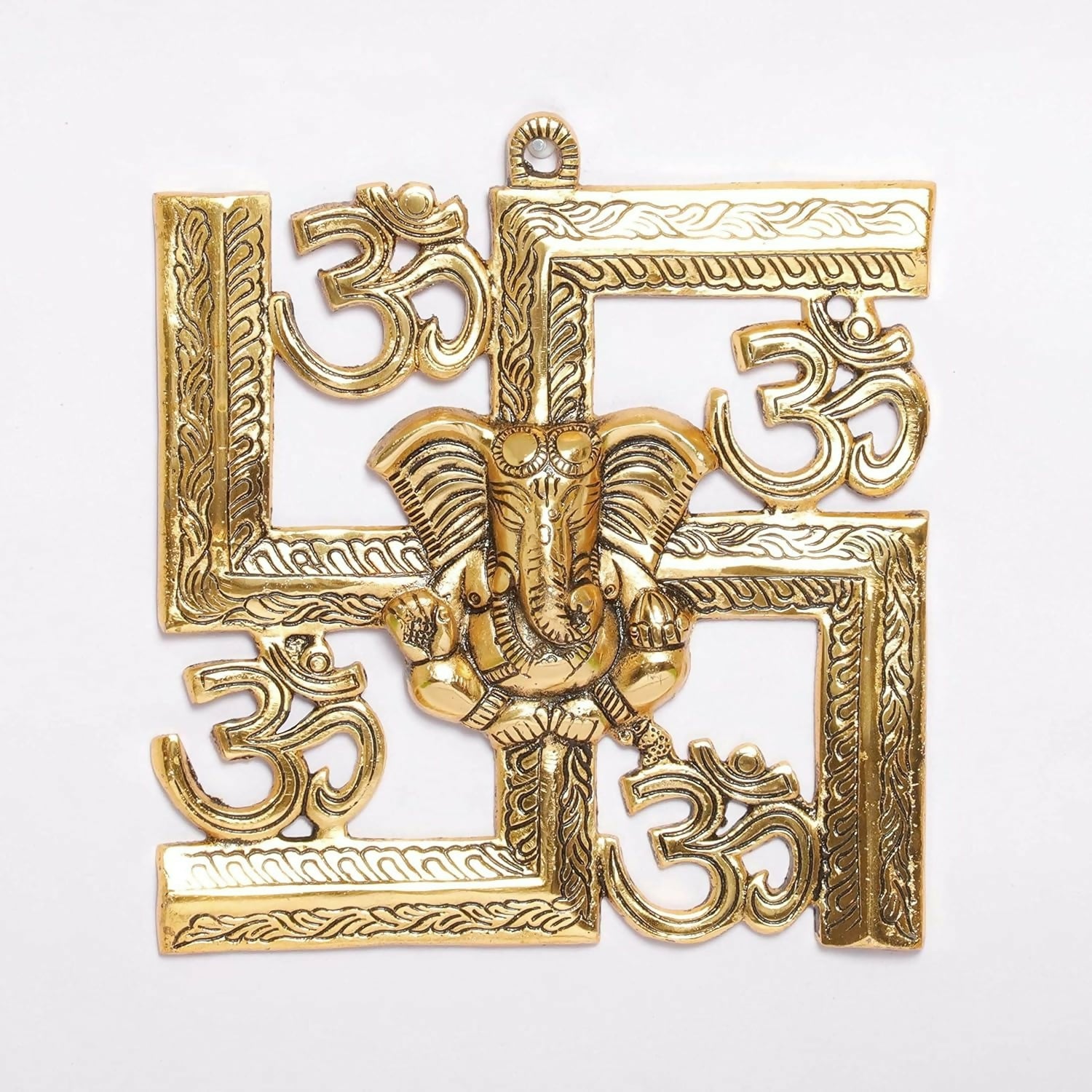 KridayKraft Ganesha Metal Statue Ganpati Wall Hanging Sculpture - Distacart