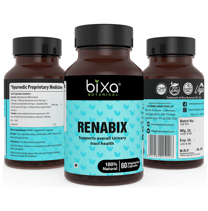 Bixa Botanical Renabix 450mg Vegetarian Capsule