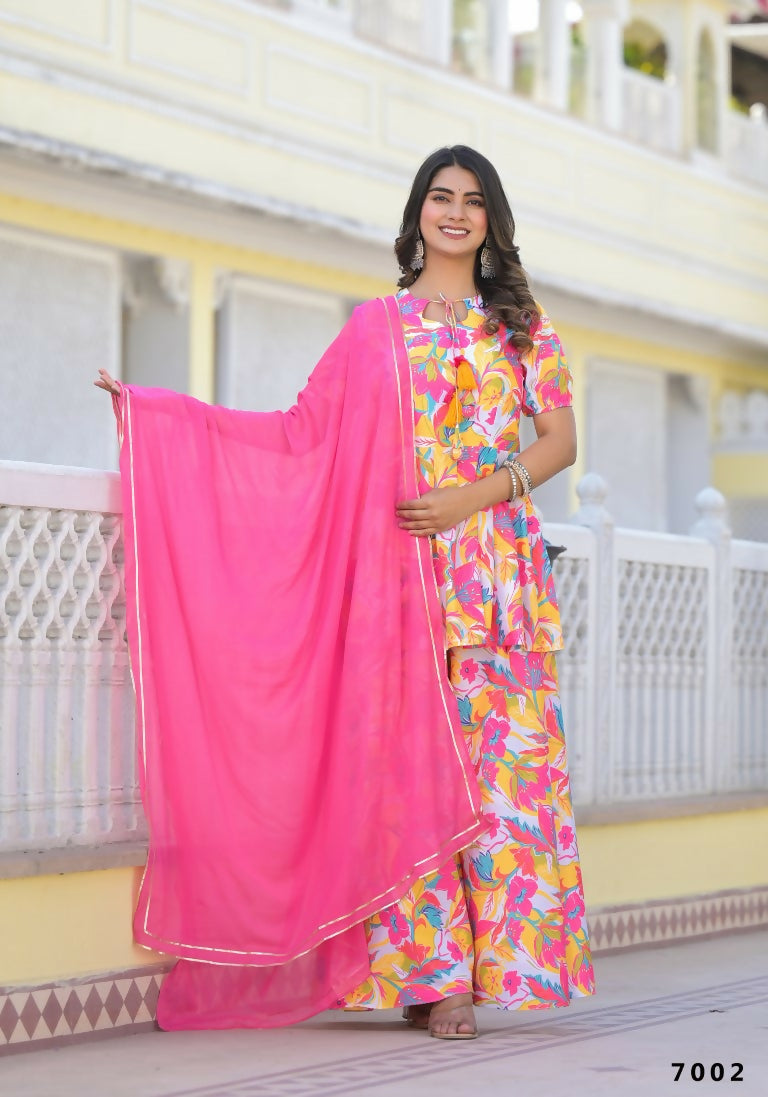 Designer Stylish Multi Ab Cotton Suit With Dupatta - Anbazaar - Distacart