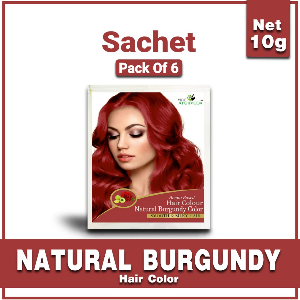 VedicAyurveda Henna Hair Color - Burgundy - Dista