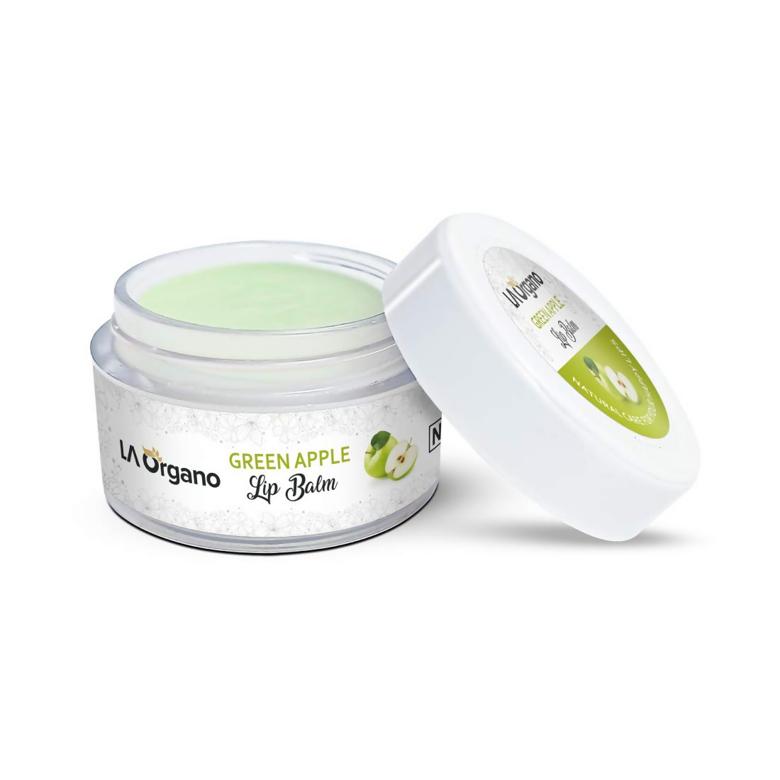 LA Organo Green Apple Lip Balm For Dry Chapped Lips - Distacart