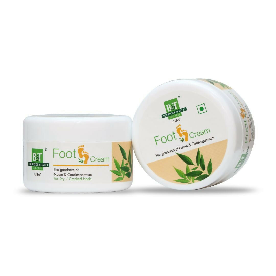 BT Boericke & Tafel Foot Cream with Goodness of Neem for Dry and Cracked Heels - Distacart