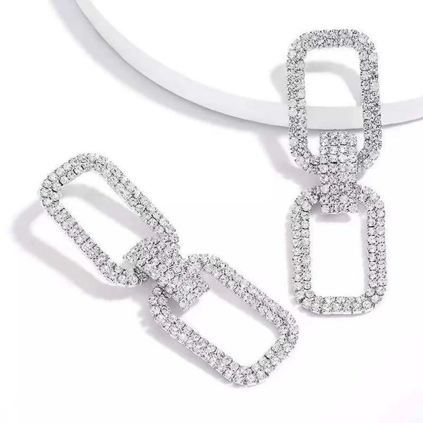 Zircoin Link Earrings By House of Ree - Distacart