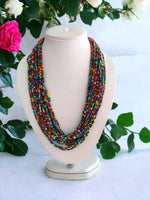 Thumbnail for Inhanns Handmade Beaded Multilayer Necklace, 20 Layers - Multi Colour - Distacart