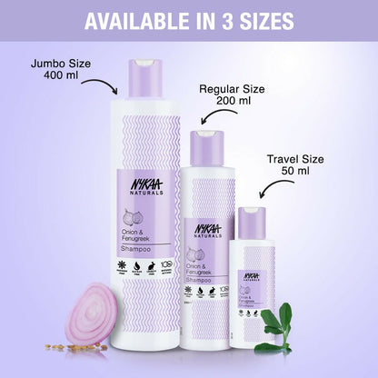 Nykaa Naturals Anti-Hair Fall Shampoo With Onion, Fenugreek - Distacart