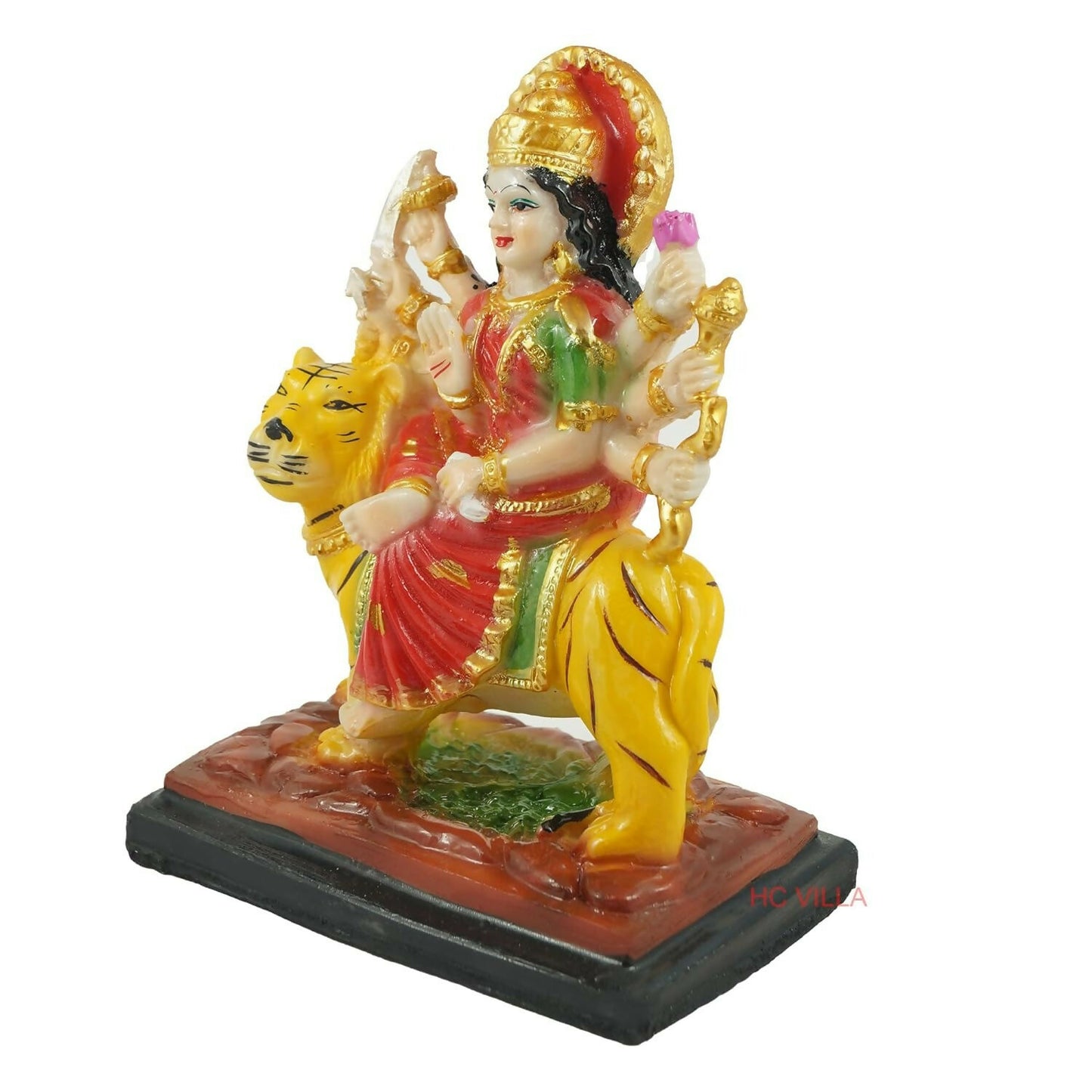 Hc Villa Polyresin Sherawali Mata Durga Maa Murti Statue - Distacart