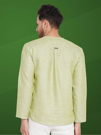 Thumbnail for Even Apparels Men's Pure Cotton Green Kurta - Distacart
