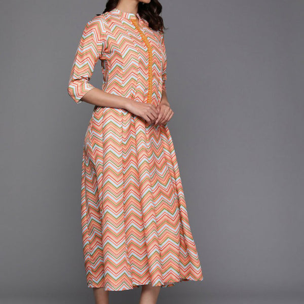 Ahalyaa Women's Traditional wear Ethnic Dress - Multi Color - Distacart