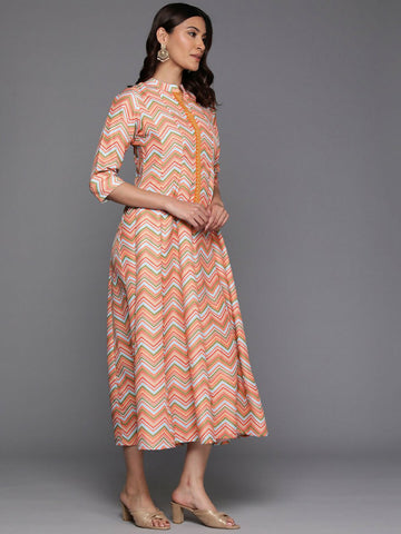 Ahalyaa Women's Traditional wear Ethnic Dress - Multi Color - Distacart