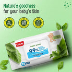 Thumbnail for LuvLap Plant Based 99% Pure Water Extra Thick Unscented Baby Wipes - Distacart