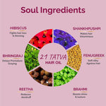 Thumbnail for Vedic Valley Ayurvedic 21 Tatva Hair Brew Oil with 21 Herbs & Refill Combo - Distacart