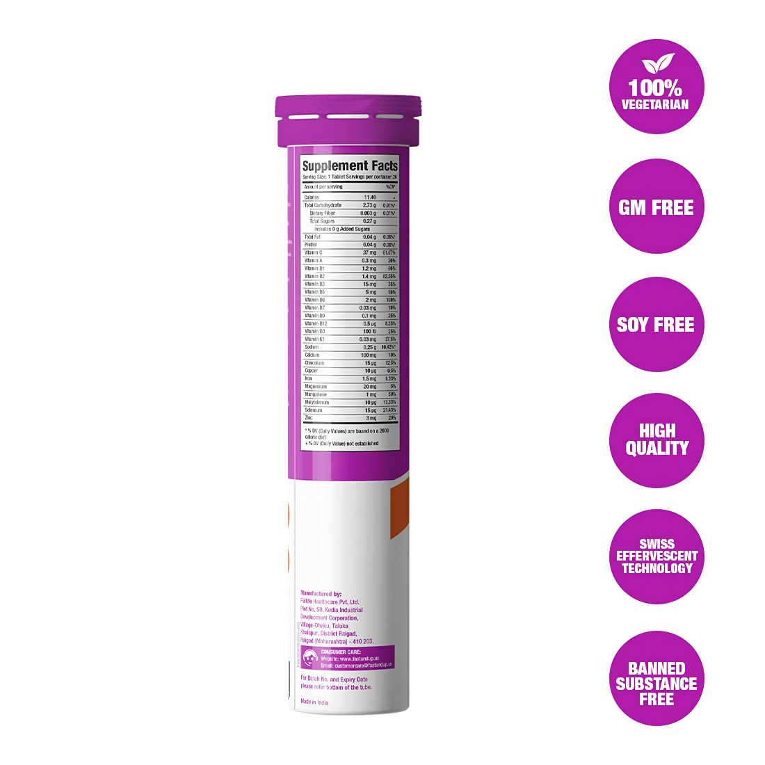 Fast&Up Vitalize - Immunity Essential Multivitamin & Reload Electrolyte Energy Tablets