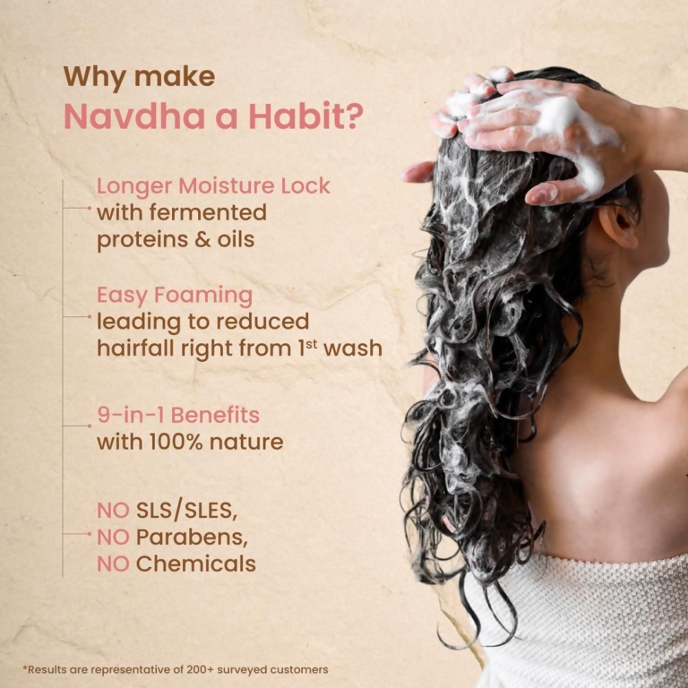Nat Habit Five Oil Hibiscus Navdha Shampoo - Distacart