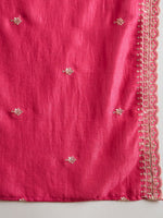 Thumbnail for Indo Era Ethnic Motifs Embroidered Thread Work Kurta with Trousers & Dupatta