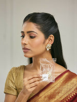 Thumbnail for Nuyug 22K Gold-Plated Elegant MOP Studded Ethnic Pearl Drop Stud Earrings