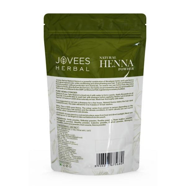 Jovees Mehandi/Henna Powder Controls Hair Fall & Repairs Damaged Hair - Distacart