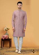 Thumbnail for Joban Fashion Men's Light Purple Seltor Plain Kurta Pyjama set - Distacart