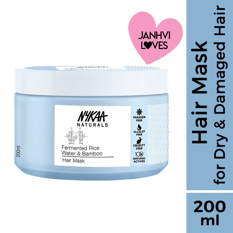 Nykaa Naturals Anti-Frizz Sulphate-Free Hair Mask With Fermented Rice Water & Bamboo - Distacart