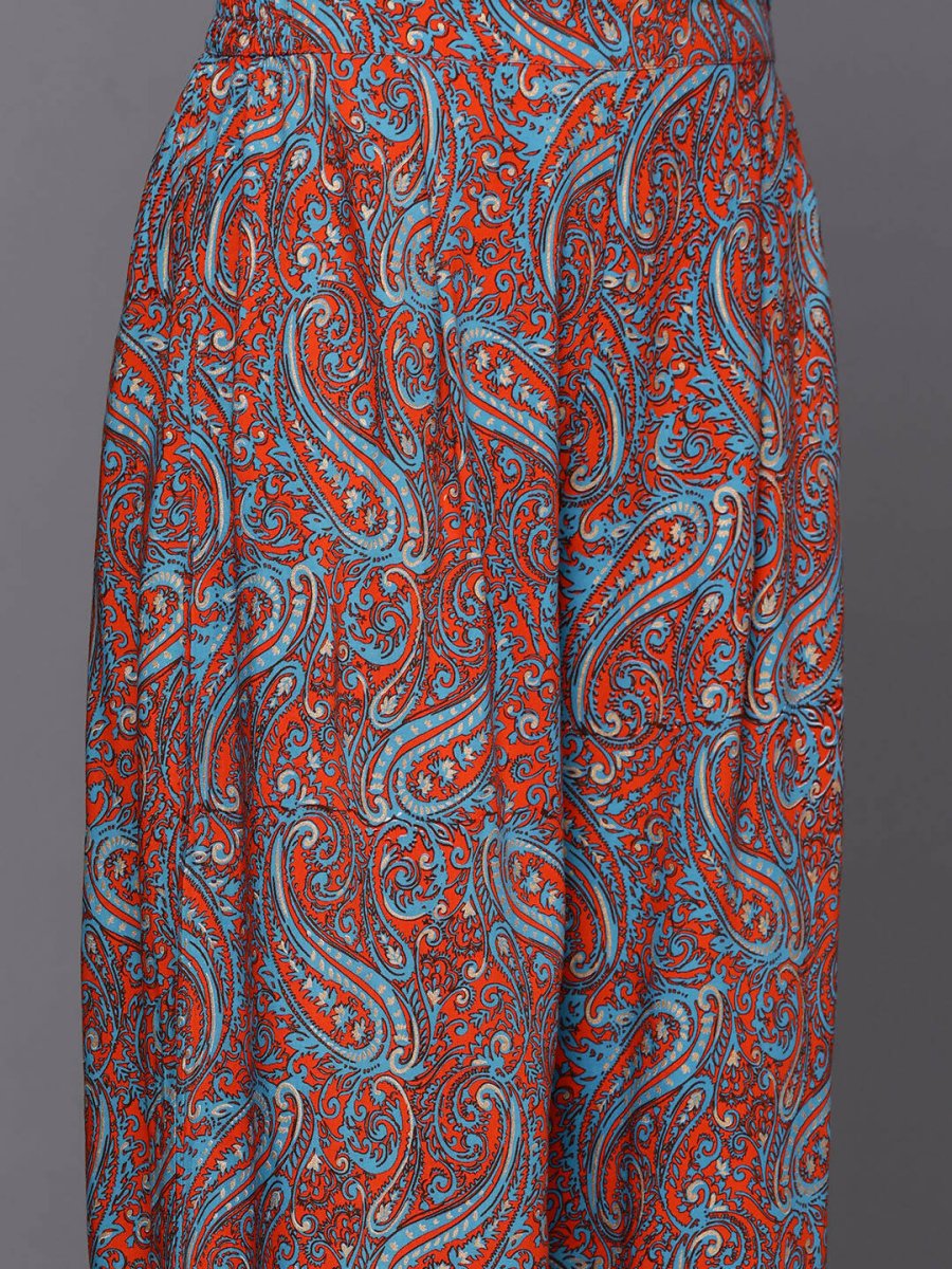 Ahalyaa Women's Traditional Wear Co-ods - Teal Blue - Distacart