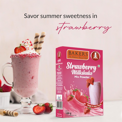 BAKERS Milk Shake Mix - Chocolate, Butterscotch, Vanilla & Strawberry - Dista