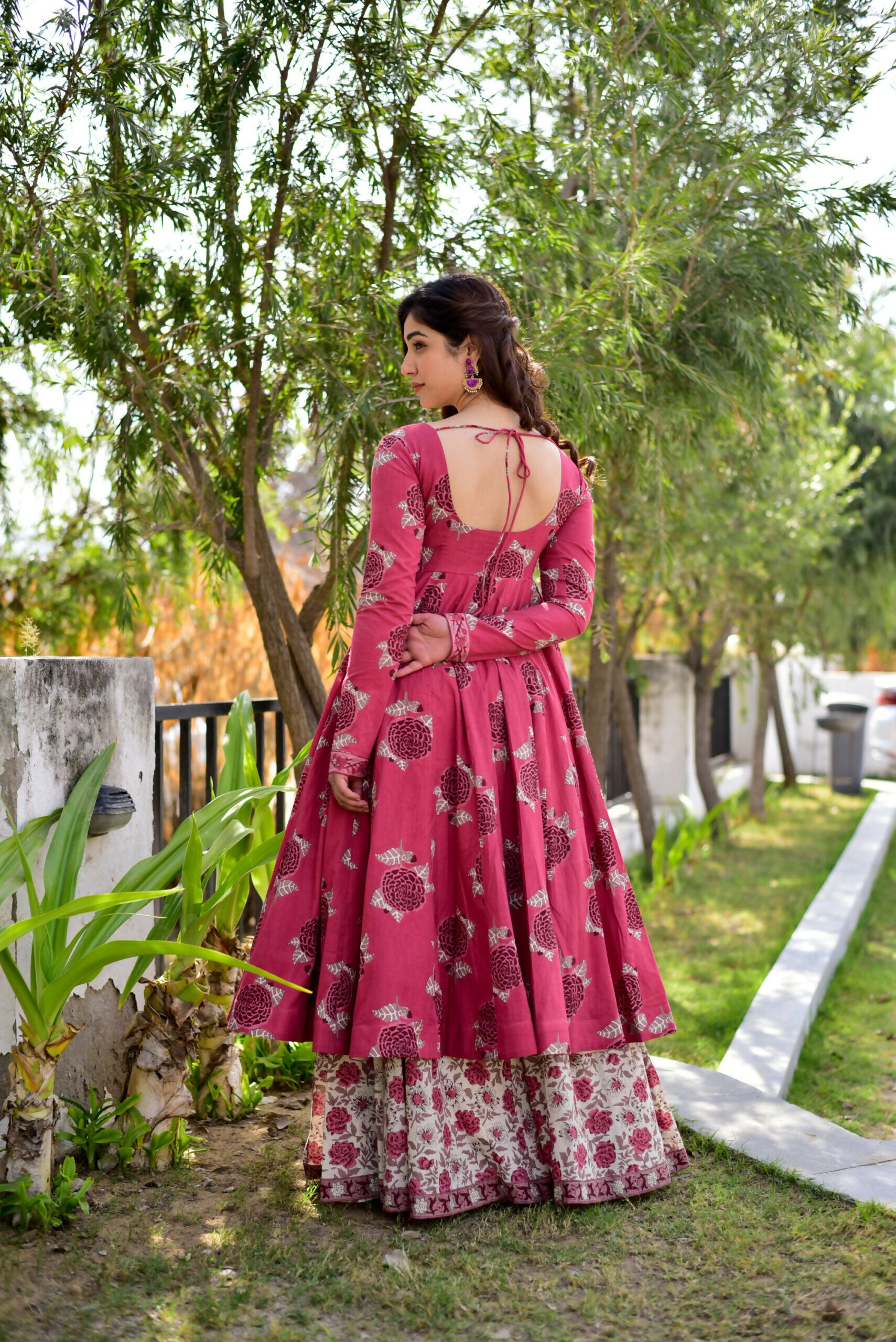 Jyoti Fashion Women's Rani Pink Cotton Silk Heavy Digital Printed Kurta Plazo Set - Distacart