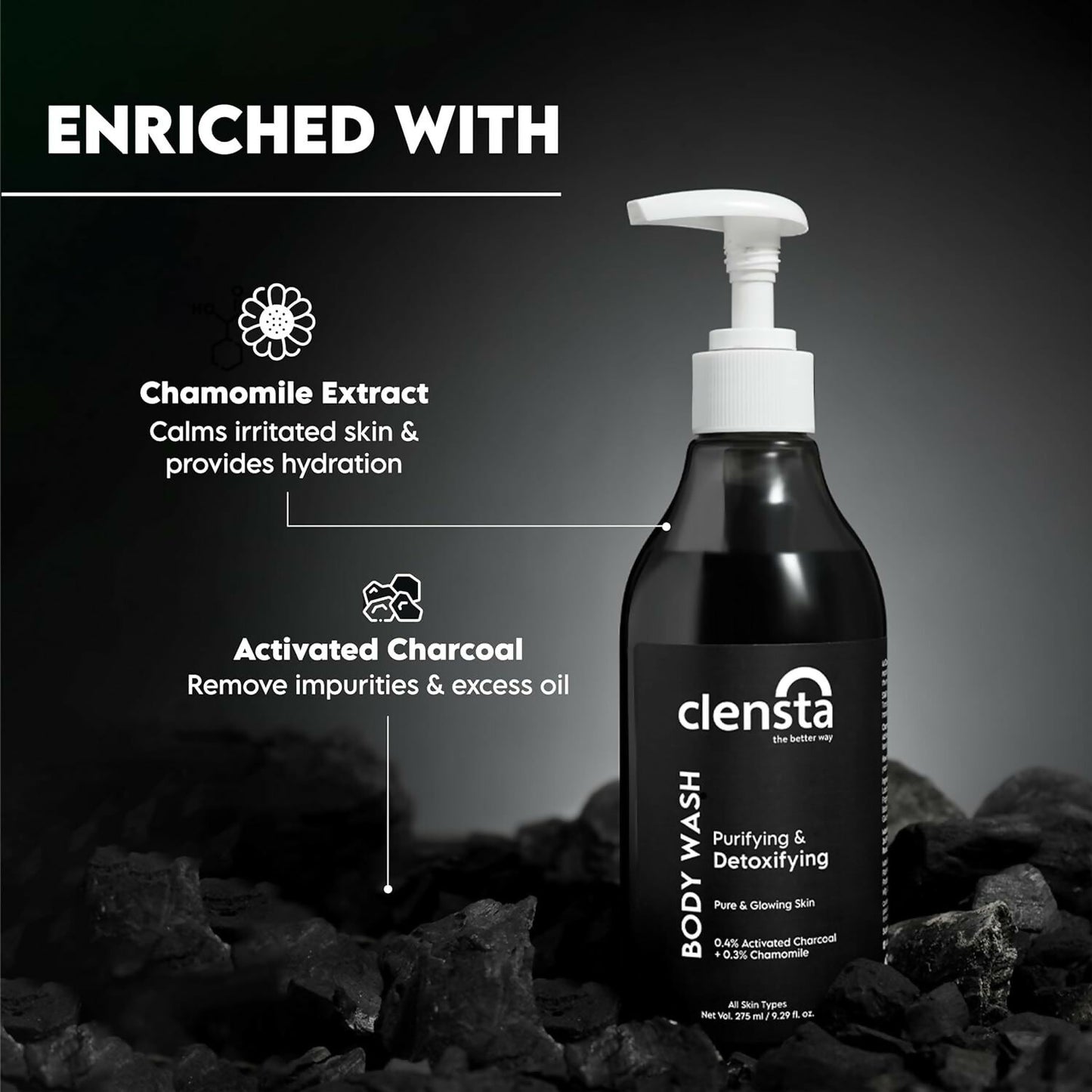 Clensta Purifying & Detoxifying Body Wash - Distacart