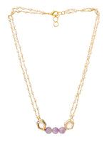 Thumbnail for Ruby Raang Purple Amethyst Kundan Necklace
