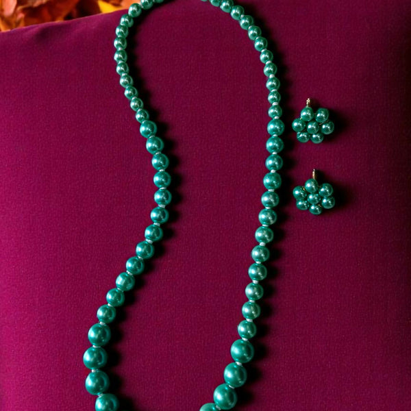 Inhanns Spectrum Everyday Pearl Sets - Single Strand - Army Green - Distacart