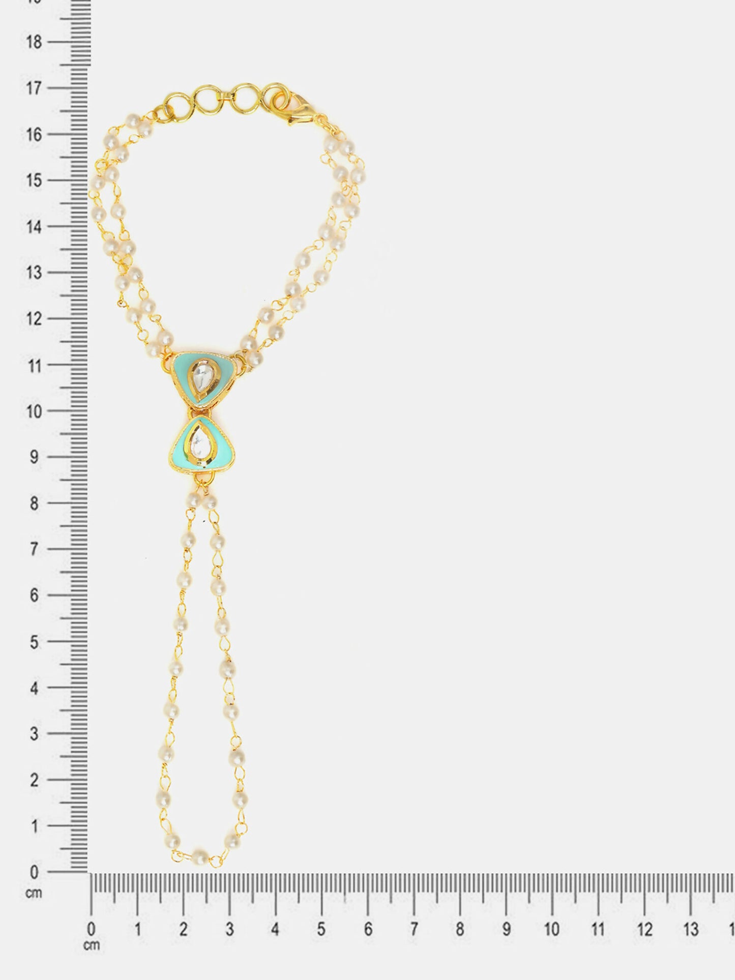 Ruby Raang Saanjh Pearl Hand Jewelry - Distacart