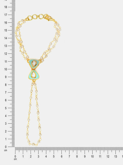 Ruby Raang Saanjh Pearl Hand Jewelry - Distacart