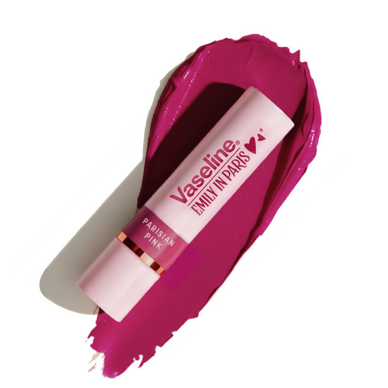 Vaseline Emily In Paris Tinted Lip Balm Stick - Parisian Pink - Distacart
