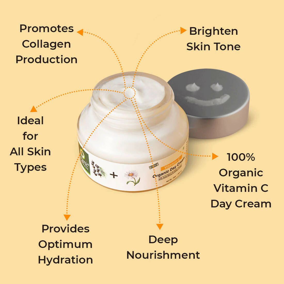 Organic Harvest Vitamin C Organic Day Cream - Distacart