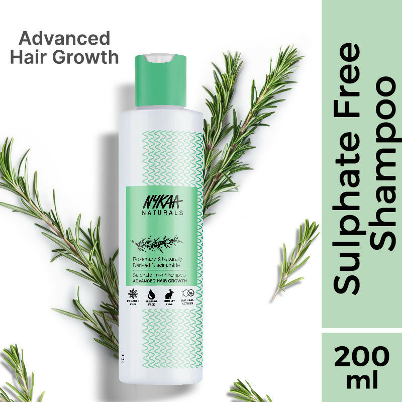 Nykaa Naturals Advanced Hair Growth Shampoo With Rosemary & Naturally Derived Niacinamide - Distacart