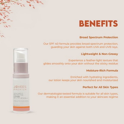 Jovees Premium Sun Shield Protective Lotion SPF 40 PA+++ - Distacart