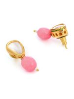 Thumbnail for Ruby Raang Pink Kundan Studs