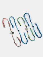 Thumbnail for NVR Kids Set of 4 Multicolor Evil Eye & Artificial stone and beads Rakhi With Roli Chawal - Distacart