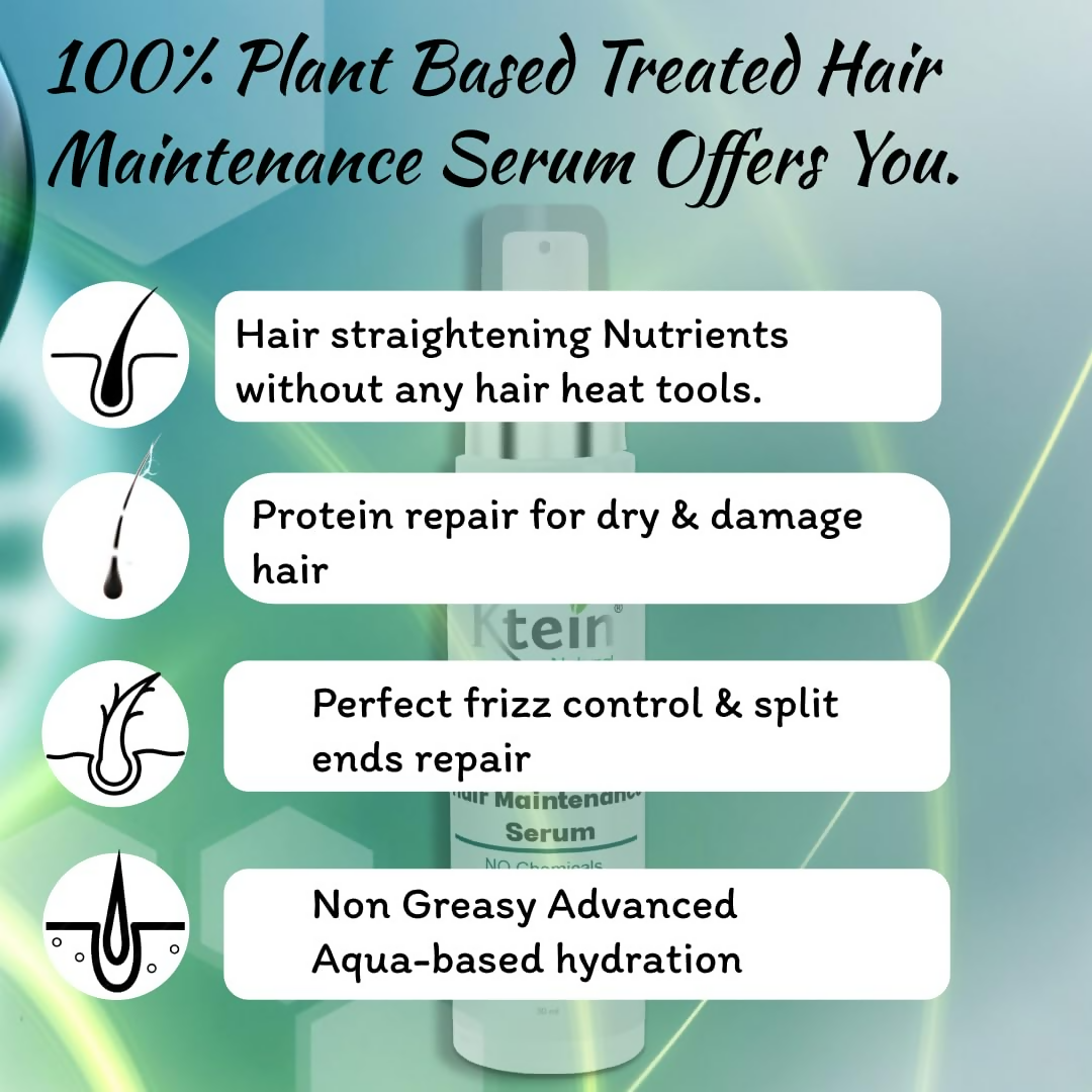 Ktein 100% Plant Based Treated Hair Maintenance Serum - Distacart