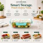 Thumbnail for Cutting Edge Rectangular Glass Detachable Container - Green - Dista
