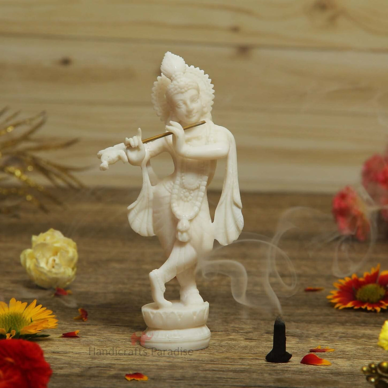 Handicrafts Paradise Resin Standing Krishna Idol - Distacart