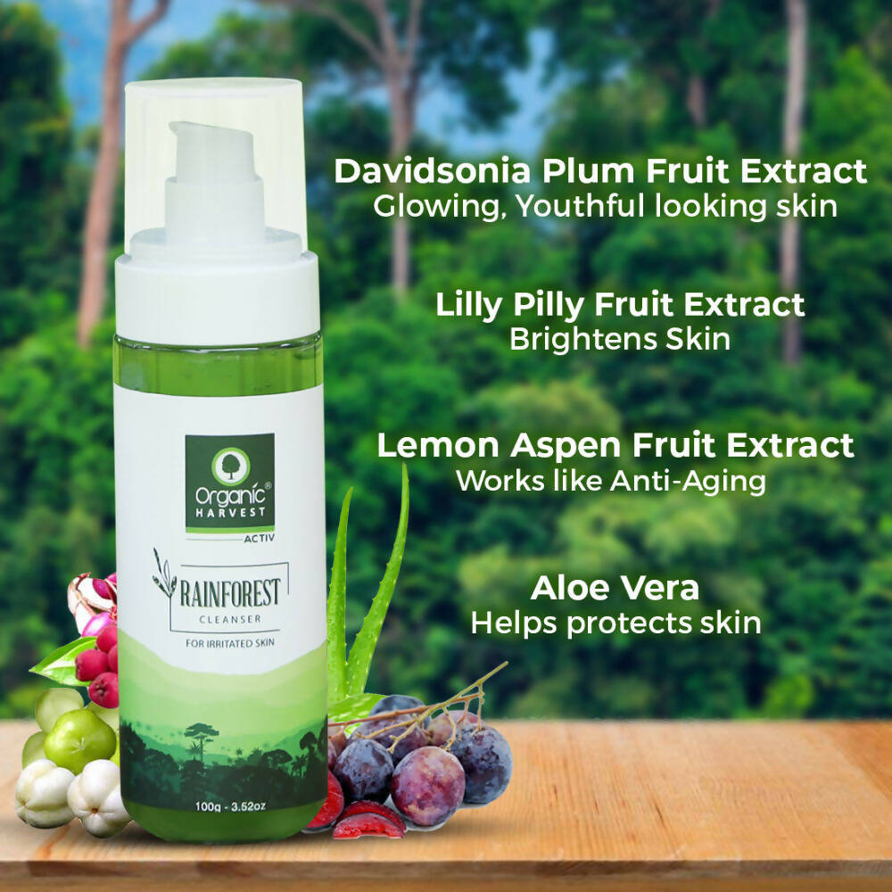 Organic Harvest Rainforest Cleanser For Irritated Skin - Distacart