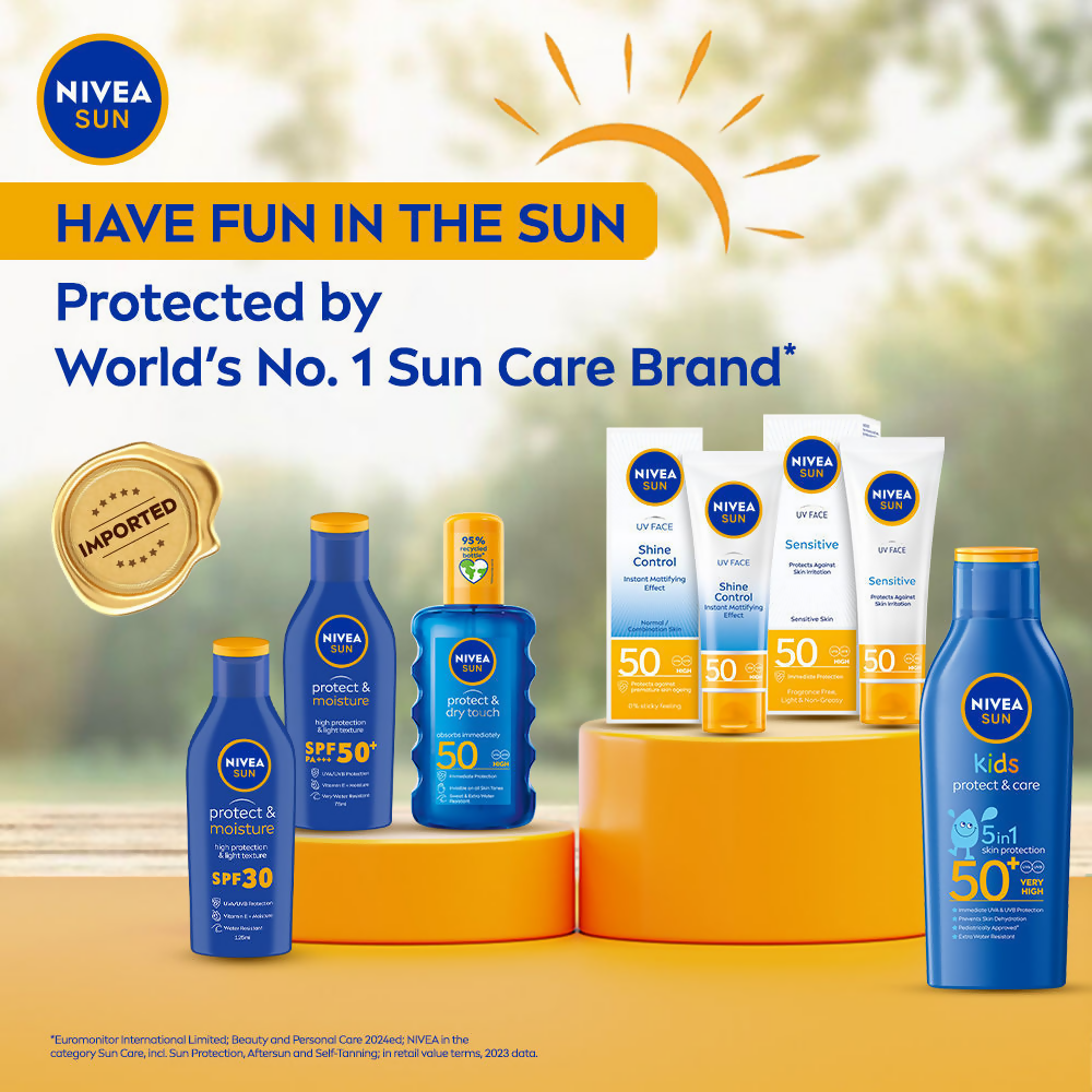Nivea Sun Dry Touch SPF 50, Transparent Sunscreen Spray - Distacart